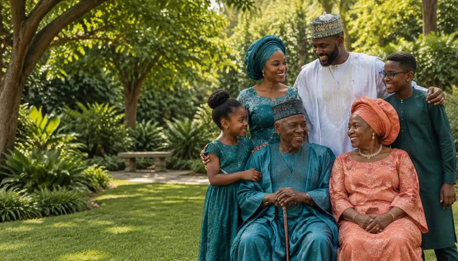 A Nigerian family connecting across generations